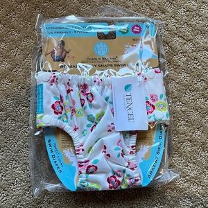 Charlie banana reusable easy snaps swim diaper floralie medium